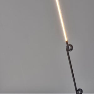 35" Black Metal Novelty Desk Lamp