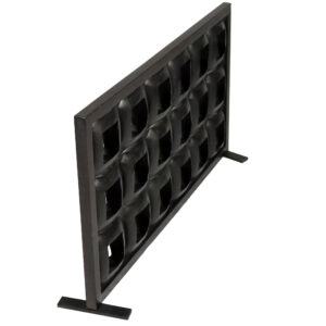 23" Black Iron Floor Tealight 18-Candle Holder