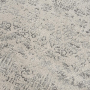 2’ X 10’ Ivory Distressed Ikat Pattern Runner Rug
