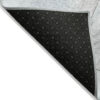 2' X 3' Ivory Blue and Gray Abstract Washable Non Skid Indoor Outdoor Area Rug