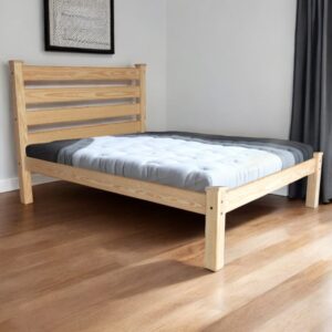 Natural Solid Wood Full Bed Frame