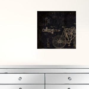 Set Of Two Motor Bike Patent I And II 1 White Framed Print Wall Art