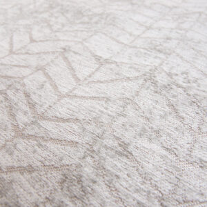 8' x 11' Gray and White Chevron Non Skid Area Rug