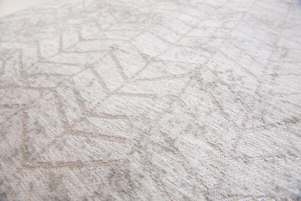 8' x 11' Gray and White Chevron Non Skid Area Rug