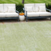 10' X 14' Sage Artichoke Green And Mint Green Abstract Washable Indoor Outdoor Area Rug