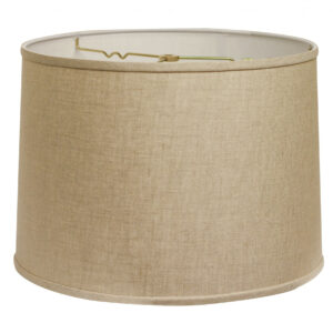 13" Dark Wheat Throwback Drum Linen Lampshade