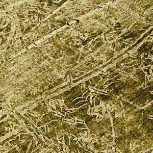 8' Runner Green Abstract Washable Non Skid Indoor Outdoor Runner Rug