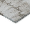 8' X 10' Taupe Khaki And Ivory Abstract Washable Indoor Outdoor Area Rug