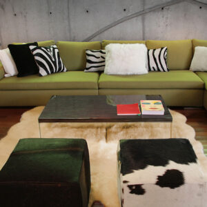 6' x 7' Gold Sheepskin Handmade Area Rug