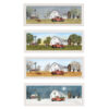 Set Of Four Billy Jacobs Four Seasons Collection VII 4-Piece 1 White Framed Print Wall Art