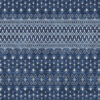 3' X 5' Navy Blue And Denim Blue Tribal Washable Indoor Outdoor Area Rug