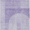9' X 12' Lavender And Purple Geometric Washable Indoor Outdoor Area Rug