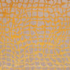 8' Gray and Orange Round Abstract Non Skid Area Rug