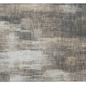 2' X 3' Taupe and Gray Abstract Washable Non Skid Indoor Outdoor Area Rug