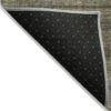 3' X 5' Brown Beige And Taupe Striped Washable Indoor Outdoor Area Rug