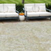 8' X 10' Beige Tan And Taupe Abstract Washable Indoor Outdoor Area Rug
