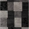 8' Grey Checkered Power Loom Runner Rug