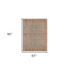 5' x 7' Teal Blue Floral Power Loom Area Rug With Fringe
