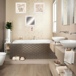 Set Of Three Soak And Unwind 2 White Framed Print Bathroom Wall Art