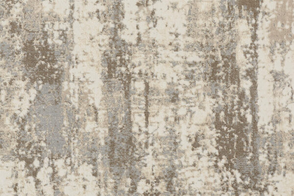 10' X 14' Ivory And Brown Abstract Area Rug