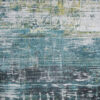 5' x 7' Blue and Green Abstract Non Skid Area Rug