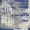 7'X10' Ice Blue Machine Woven Abstract Indoor Area Rug