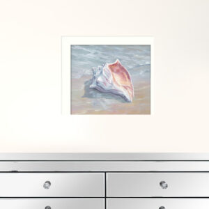 Whelk White Framed Print Wall Art