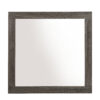 35" Square Wood Framed Mounted Dresser Mirror