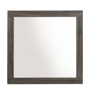 35" Square Wood Framed Mounted Dresser Mirror