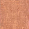 3' X 5' Orange Abstract Non Skid Area Rug
