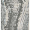 8' Blue and Gray Abstract Power Loom Runner Rug