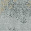 3' X 5' Gray Charcoal And Gold Floral Washable Indoor Outdoor Area Rug