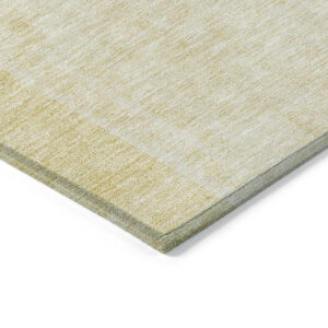 5' X 8' Gold Ivory And Yellow Geometric Washable Indoor Outdoor Area Rug