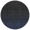 8' Navy Blue And Charcoal Round Abstract Washable Indoor Outdoor Area Rug