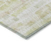 9' X 12' Gold Beige And Tan Striped Washable Indoor Outdoor Area Rug