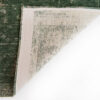 5' x 7' Gray and Green Medallion Non Skid Area Rug
