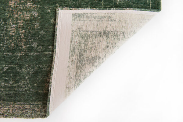 5' x 7' Gray and Green Medallion Non Skid Area Rug