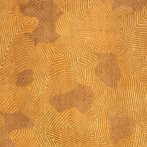 7' x 9' Yellow Abstract Non Skid Area Rug