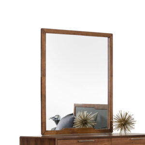 40" Brown Wood Framed Mounted Dresser Mirror