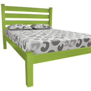 Lime Green Solid Wood Full Bed Frame