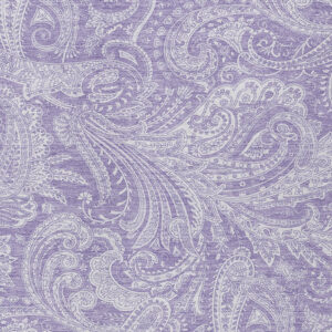 3' X 5' Lavender Purple And Ivory Paisley Washable Indoor Outdoor Area Rug