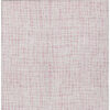 3' X 5' Pink And Ivory Striped Washable Indoor Outdoor Area Rug
