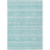 9' X 12' Teal Blue And Aqua Southwestern Washable Indoor Outdoor Area Rug