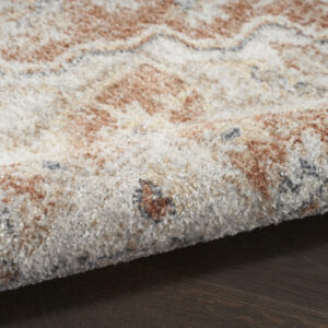 4' X 6' Gold Oriental Power Loom Washable Area Rug