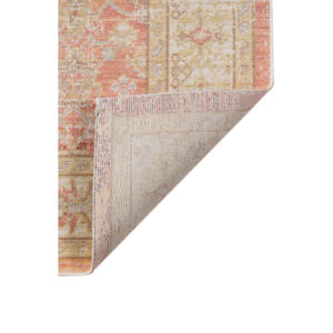 8' x 10' Salmon Floral Power Loom Area Rug
