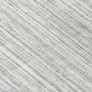 8' Gray And Silver Round Striped Washable Indoor Outdoor Area Rug