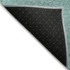 9' X 12' Teal Blue And Aqua Geometric Washable Indoor Outdoor Area Rug