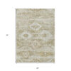 8' X 10' Taupe Beige And Tan Southwestern Washable Indoor Outdoor Area Rug