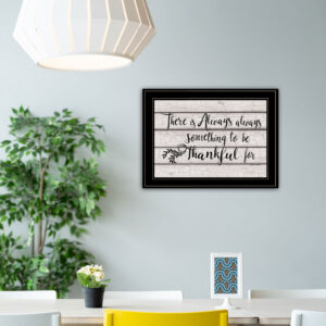 Always Thankful 3 Black Framed Print Wall Art