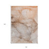 9' X 12' Taupe Abstract Washable Non Skid Indoor Outdoor Area Rug